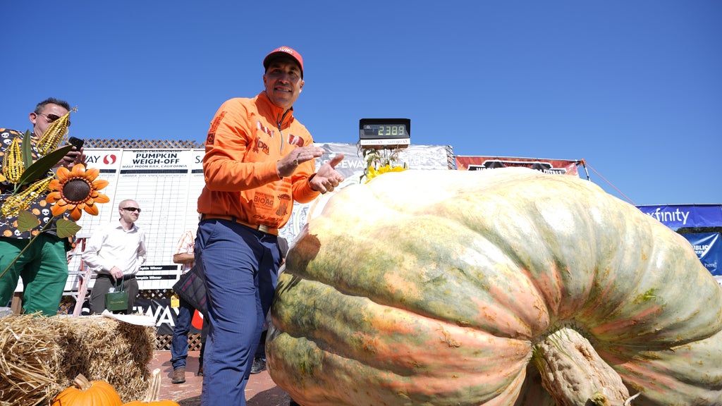 Minnesota man drives hauls giant pumpkin over 2,000 miles to California competition — CBS Bay Area (KPIX), Portola Valley Community news