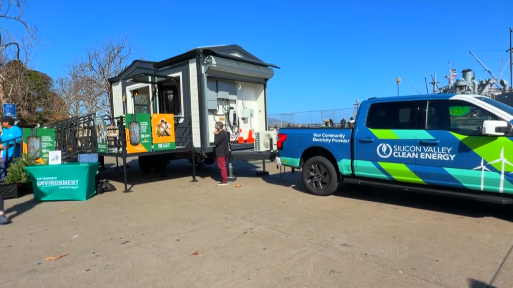 Pop-up all-electric mobile home in San Francisco demonstrates carbon-free buildings of the future — CBS Bay Area (KPIX), Portola Valley Technology news