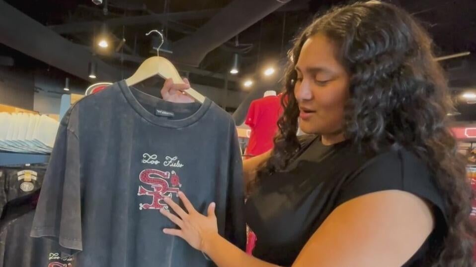 San Francisco 49ers unveil Latino Heritage Collection of team merchandise for "Los Fieles" — CBS Bay Area (KPIX), Portola Valley Sports news