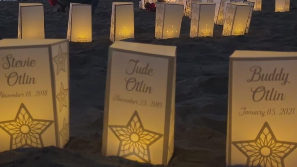 At San Francisco's Baker Beach, a wave of light honors babies lost too soon — CBS Bay Area (KPIX), Portola Valley Community news