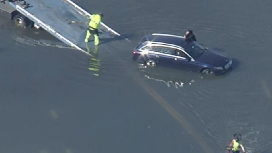 Flooding in parts of Marin County as coastal flood advisory in effect for Bay Area — CBS Bay Area (KPIX), Portola Valley Community news