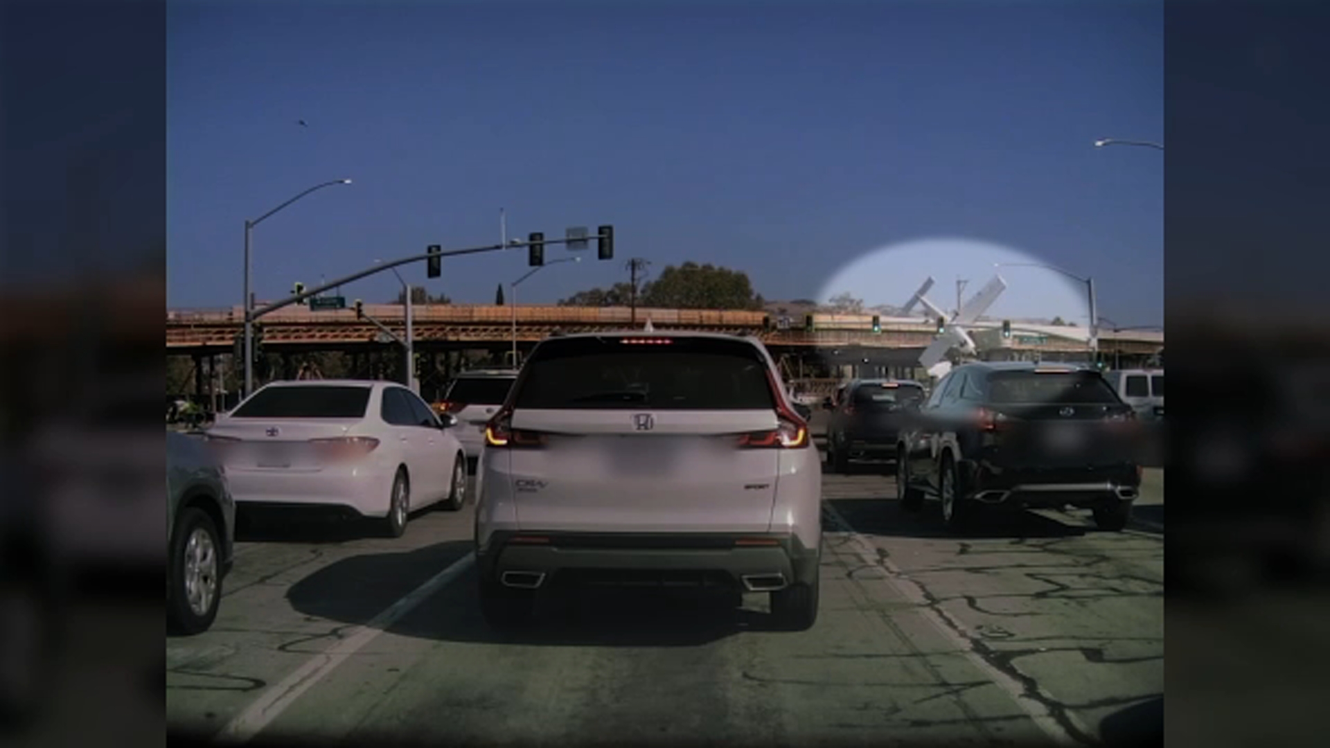 Video shows plane crash on NorCal expressway, injuring 2 adults and 1 child
       — ABC 7 Bay Area