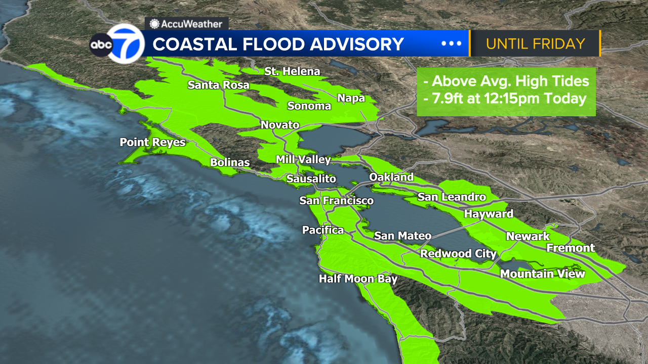 How El Niño is impacting flood advisory from high tides along California coast
       — ABC 7 Bay Area