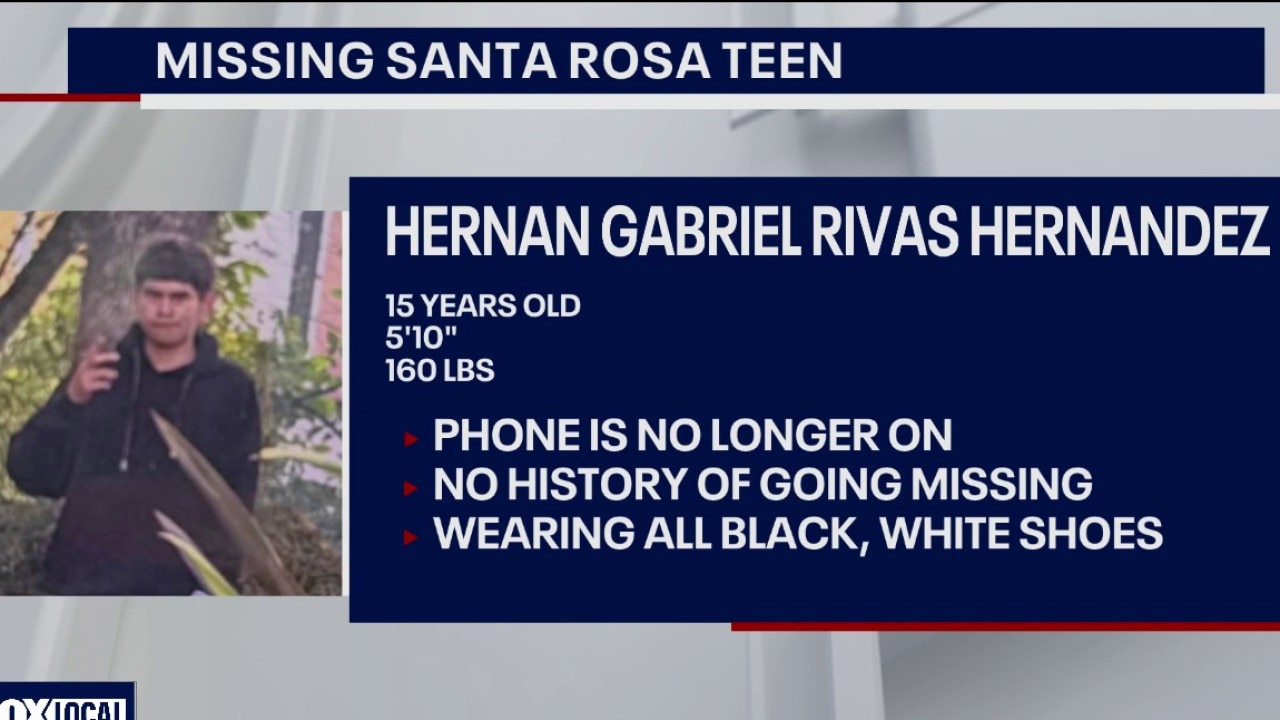 Santa Rose police search for missing teenage boy — KTVU FOX 2 Bay Area