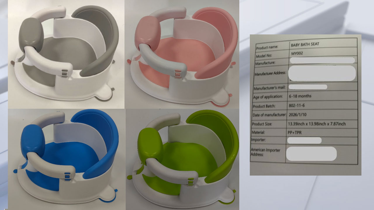 Baby bath seats sold on Amazon under recall for risk of serious injury, drowning — KTVU FOX 2 Bay Area, Portola Valley Government news
